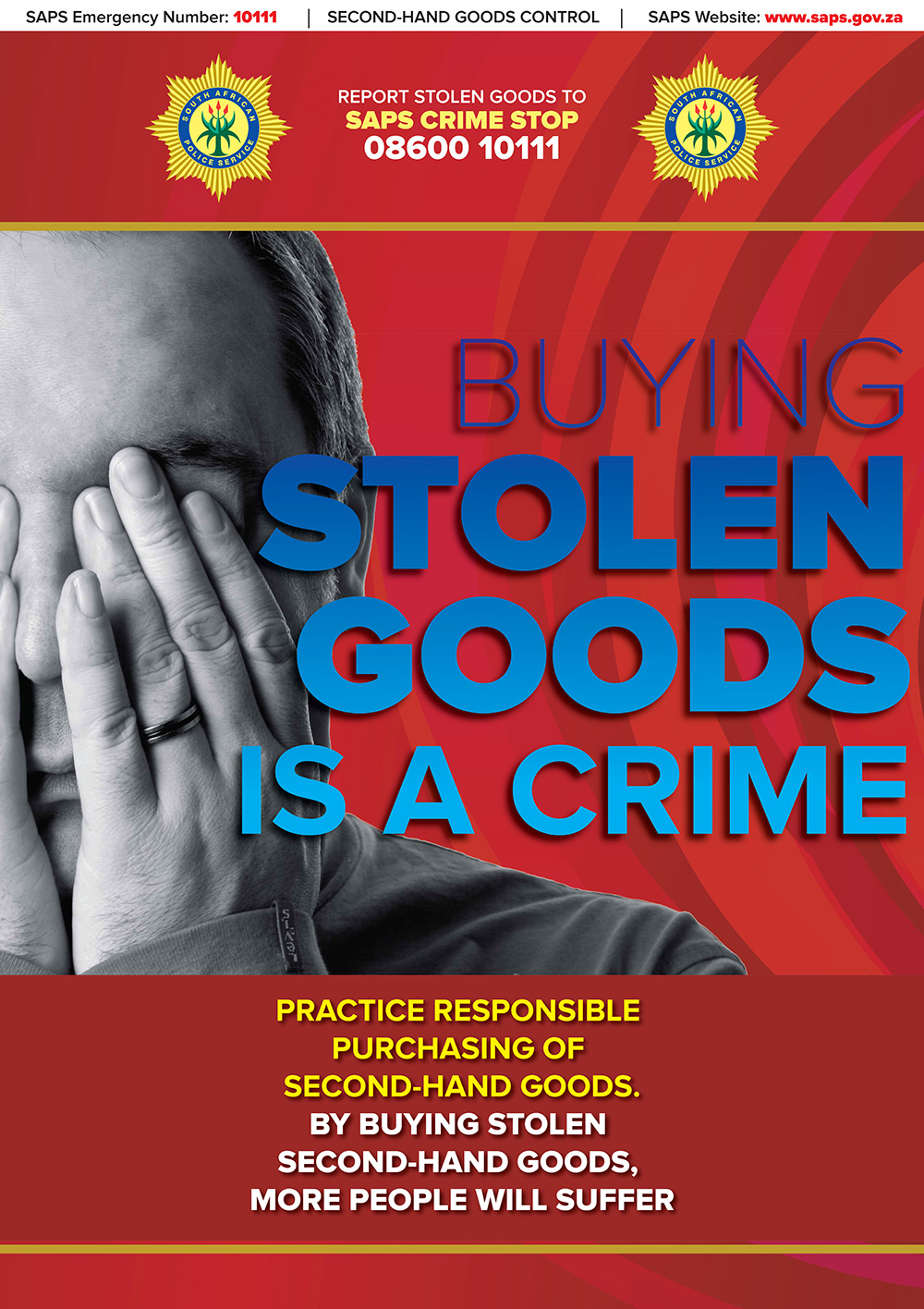 Buying Stolen Goods is a Crime Poster