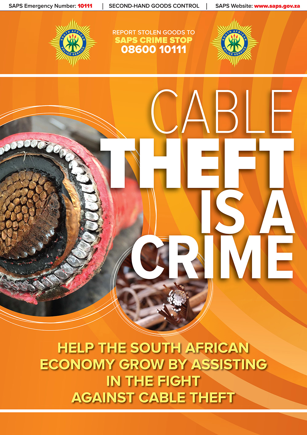 Cable Theft is a Crime Poster